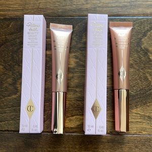 NIB Charlotte Tilbury Beauty Highlighter Wands in Pillow Talk Original & Medium